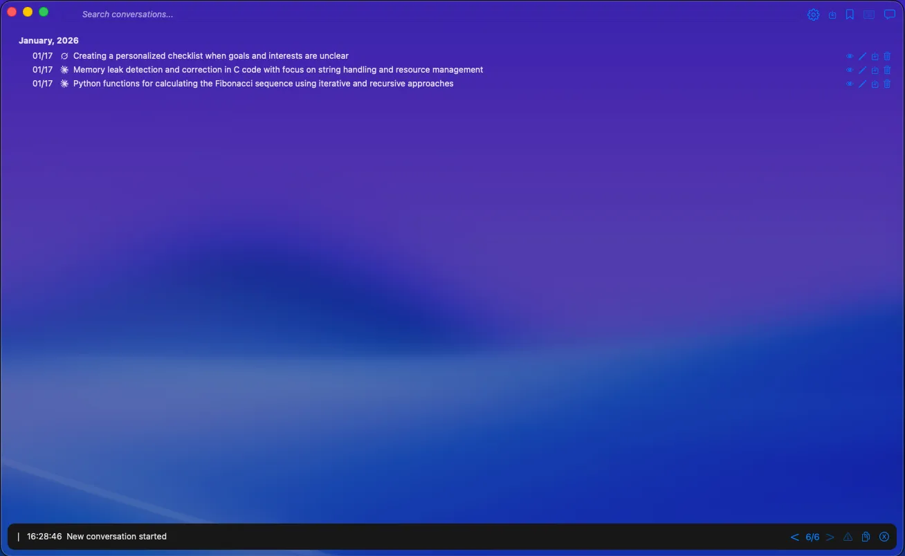 Conversation History